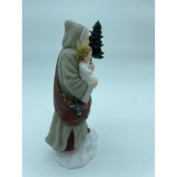 Pipka Memories of Christmas Eve Santa 11" Figurine 2011 Baby Angel Signed LE - Picture 4 of 9